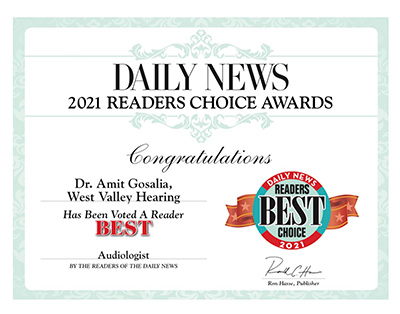 Daily News 2021 Readers Choice Best Audiologist