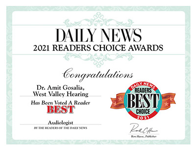 2021 Daily News Readers Choice Best Audiologist