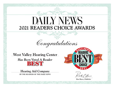 2021 Daily News Readers Favorite Choice Best Hearing Aid Company
